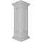 Ekena Millwork 12"W x 40"H End Newel Post with Panel, Peaked Capital & Base Trim (Installation kit included) NWL12X40EPP0B0 - alternate 2